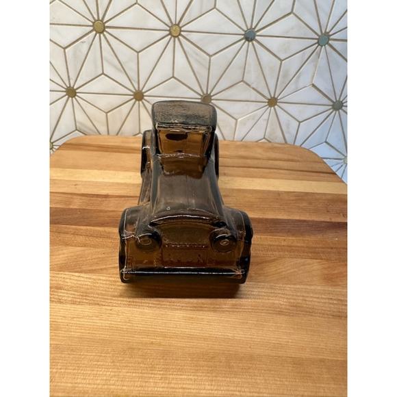 Vintage Avon Sterling Six Leather Aftershave Car Decanter | Amberโ Glass - Picture 4 of 6